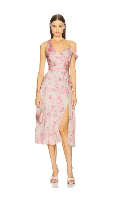 ASTR ASYMMETRIC RUCHED WAIST DRESS