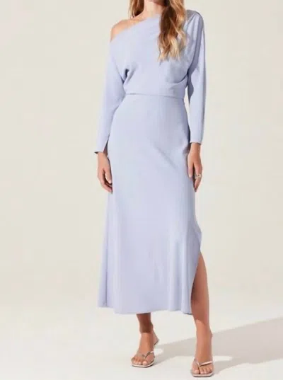 ASTR NAIDA DRESS IN BLUE