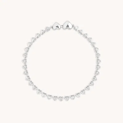 ASTRID &AMP; MIYU ASTRID &AMP; MIYU BEZEL HEART TENNIS BRACELET