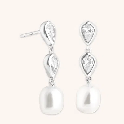 ASTRID &AMP; MIYU ASTRID &AMP; MIYU PEAR BEZEL &AMP; PEARL DROP STUDS