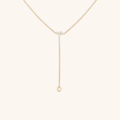 ASTRID &AMP; MIYU ASTRID &AMP; MIYU PEAR BEZEL CLUSTER LARIAT