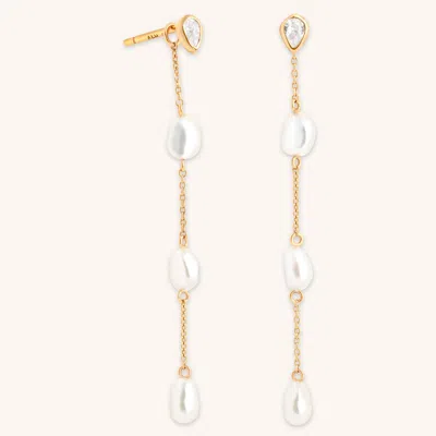 ASTRID &AMP; MIYU ASTRID &AMP; MIYU PEARL CHAIN DROP STUDS