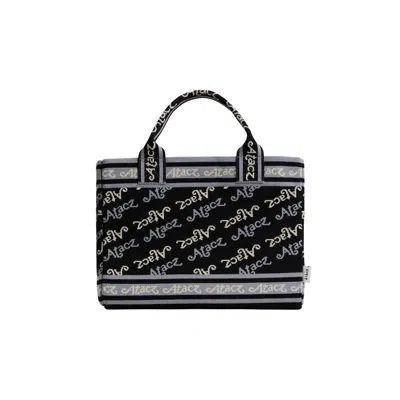 ATACZ WOMEN'S STATEMENT TOTE - MONOGRAM BLACK