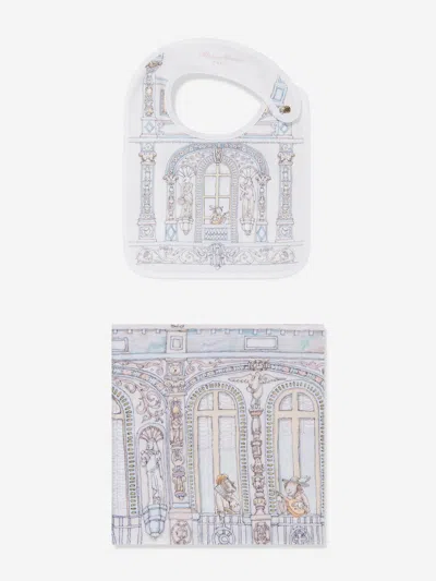 ATELIER CHOUX ATELIER CHOUX BABY CHÂTEAU CHOUX™ CARRÉ AND SATIN BIBS SET