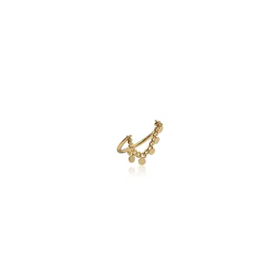 ATELIER PETITES PIERRES WOMEN'S GOLD CHIN CHIN - DANGLING CHAIN RING