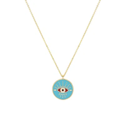 ATELIER PETITES PIERRES WOMEN'S GOLD / ROSE GOLD GUARDIAN - EYE NECKLACE
