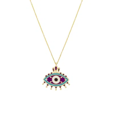 ATELIER PETITES PIERRES WOMEN'S GOLD / ROSE GOLD ORIENT - EYE NECKLACE