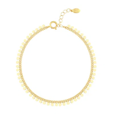 ATELIER PETITES PIERRES WOMEN'S GOLD / ROSE GOLD / SILVER DOTS - MINIMALISTIC COIN ANKLET