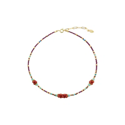ATELIER PETITES PIERRES WOMEN'S GRAPES - MULTI-GEM BEADED NECKLACE