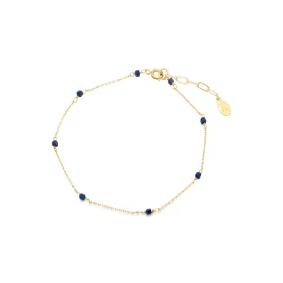 ATELIER PETITES PIERRES WOMEN'S ROSE GOLD / GOLD ECHO - BEADED ANKLET