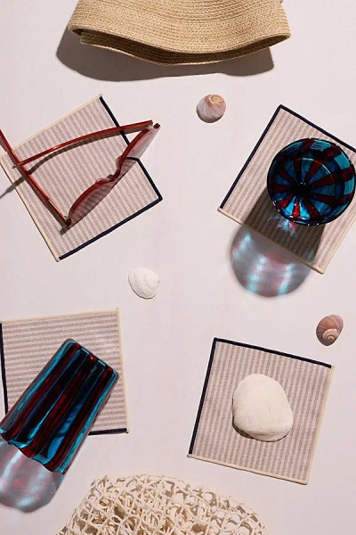 ATELIER SAUCIER PATTERNED COCKTAIL NAPKIN SET IN NEUTRAL AT URBAN OUTFITTERS