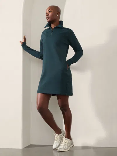 ATHLETA COZY KARMA 1/2 ZIP DRESS