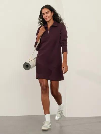ATHLETA COZY KARMA 1/2 ZIP DRESS