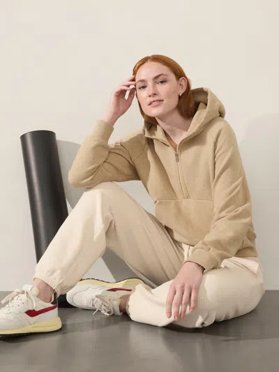 ATHLETA EASY FLEECE 1/2 ZIP HOODIE