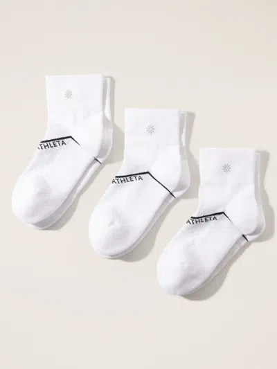 ATHLETA ATHLETA EVERYDAY QUARTER CREW SOCK 3-PACK