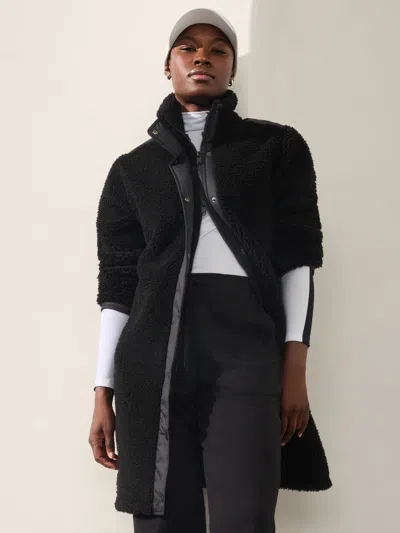 ATHLETA FLEECE HYBRID COAT