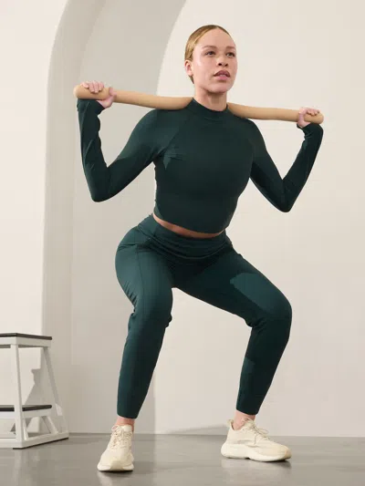 ATHLETA INTERVAL MOCK NECK TOP