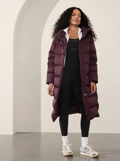 ATHLETA SATEEN LONG PUFFER