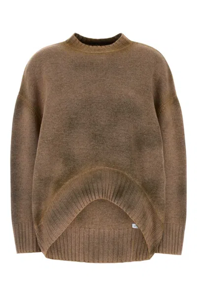 ATTICO BISCUIT WOOL BLEND SWEATER