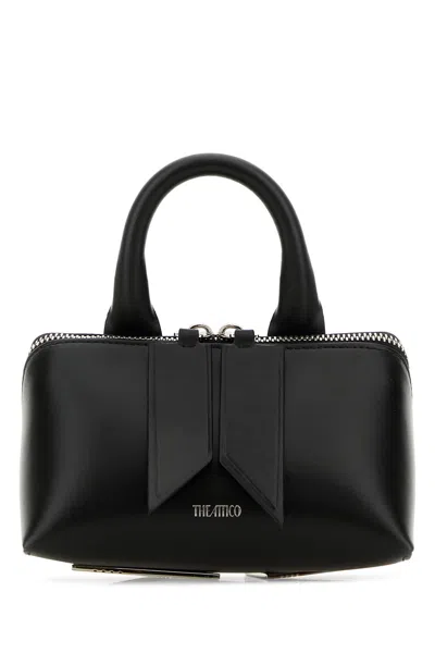 ATTICO BLACK LEATHER MINI FRIDAY BAG