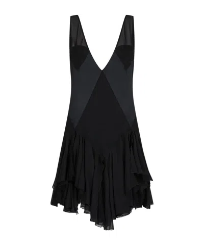ATTICO BLACK MINI DRESS