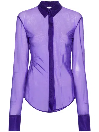 ATTICO ELTON SEMI-SHEER SHIRT