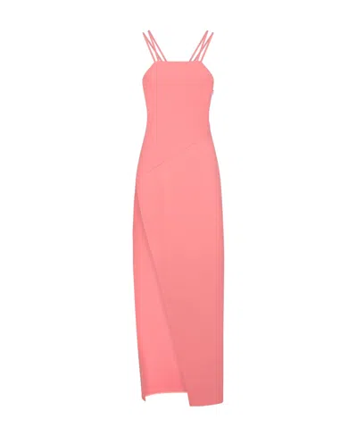 ATTICO THE ATTICO FUJIKO ASYMMETRIC MIDI DRESS