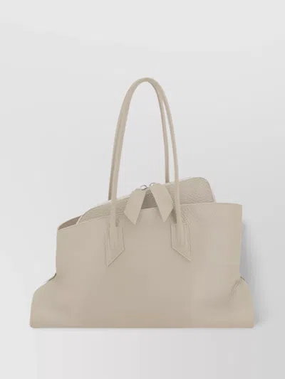 ATTICO GEOMETRIC LEATHER SHOULDER BAG