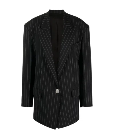 ATTICO THE ATTICO GLEN PINSTRIPED BLAZER
