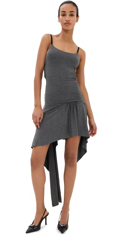 ATTICO MINI DRESS DARK GREY