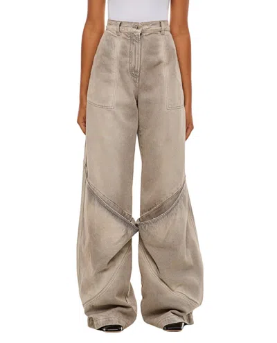 ATTICO OVERSIZE DENIM PANTS