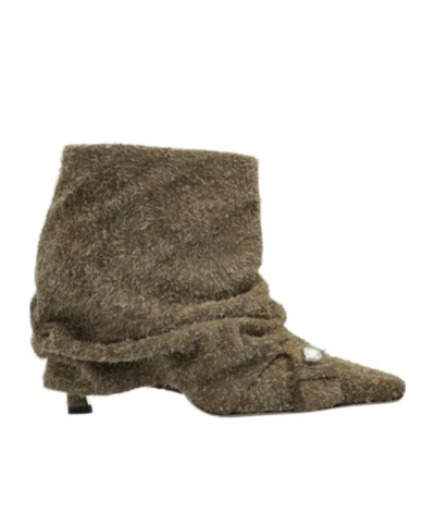 ATTICO THE ATTICO JUNO POINTED TOE ANKLE BOOTS