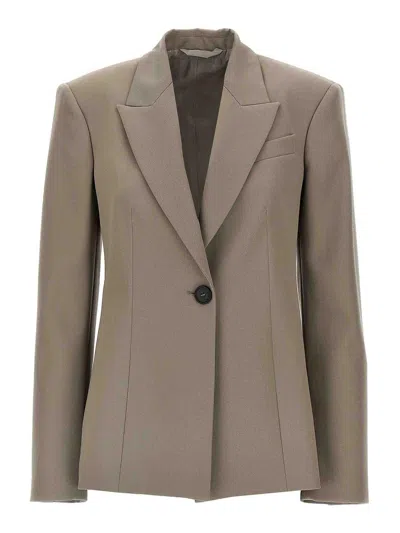 ATTICO SINGLE-BREASTED WOOL BLAZER
