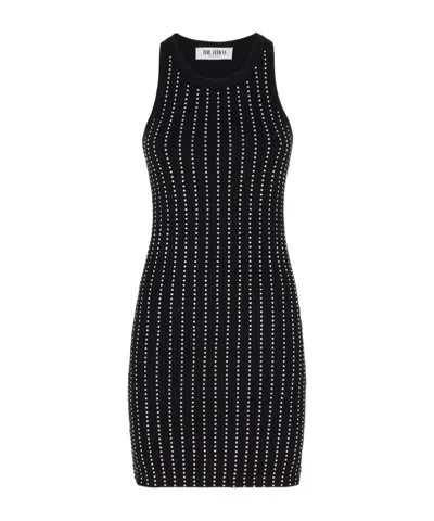 ATTICO THE ATTICO EMBELLISHED SLEEVELESS MINI DRESS