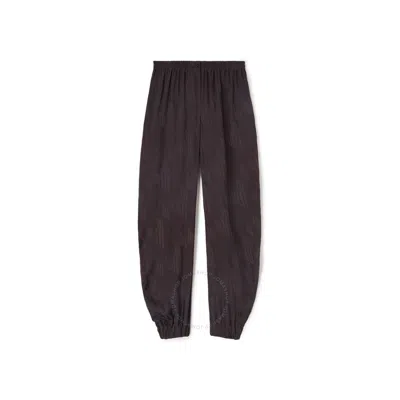ATTICO THE ATTICO LADIES BROWN JAGGER' MONOGRAMMED LONG PANTS