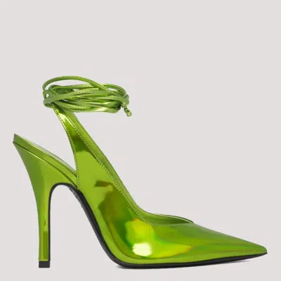 ATTICO THE ATTICO LIME GREEN VENUS PUMPS