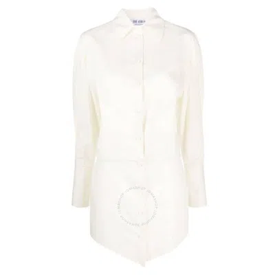 ATTICO THE ATTICO SILVYE COTTON MINI SHIRT DRESS