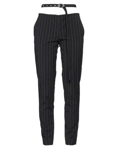 ATTICO THE ATTICO WOMAN PANTS MIDNIGHT BLUE SIZE 8 POLYESTER, VISCOSE, ELASTANE