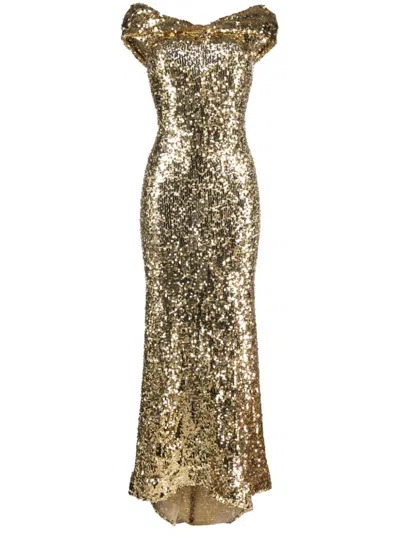 ATU BODY COUTURE SEQUIN-EMBELLISHED GOWN