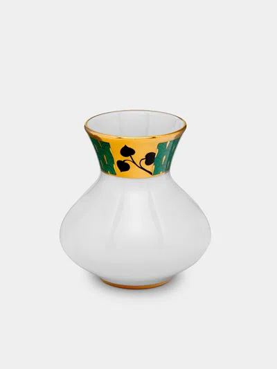 AUGARTEN SECESSION HAND-PAINTED PORCELAIN COMPACT VASE