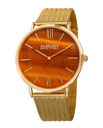 AUGUST STEINER AUGUST STEINER MEN'S STAINLESS STEEL WATCH