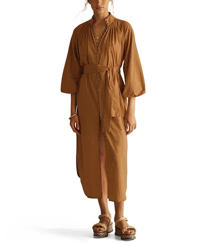 AUR OCEA AUR OCEA CAMMELLOBILLOW SLEEVE RESORT MAXI