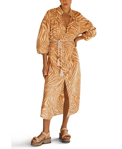 AUR OCEA AUR OCEA NOTAE BILLOW SLEEVE RESORT DRESS