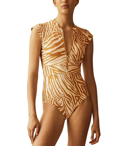 AUR OCEA AUR OCEA NOTAE PANELLED CAP SLEEVE ONE PIECE