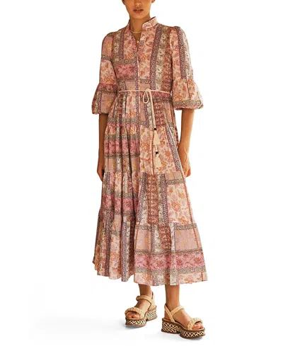 AUR OCEA AUR OCEA SONTUOSA BUTTON THROUGH TIERED MAXI DRESS