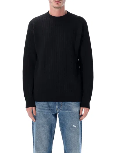 AURALEE AURALEE AURALEE SUPER FINE WOOL RIB KNIT CREWNECK SWEATER