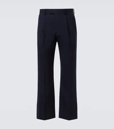 AURALEE WOOL STRAIGHT PANTS