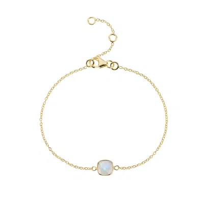 AUREE JEWELLERY WOMEN'S GOLD / WHITE BROOKLYN MOONSTONE & GOLD VERMEIL BRACELET