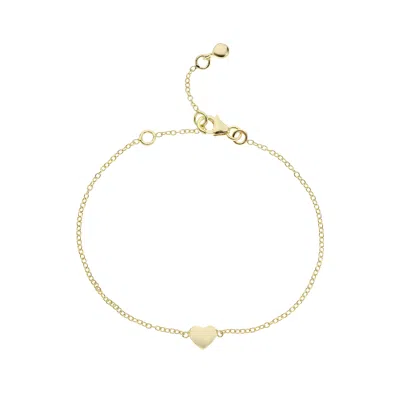 AUREE JEWELLERY WOMEN'S VERONA GOLD VERMEIL FULL HEART BRACELET