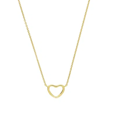 AUREE JEWELLERY WOMEN'S VERONA GOLD VERMEIL LOVE HEART NECKLACE